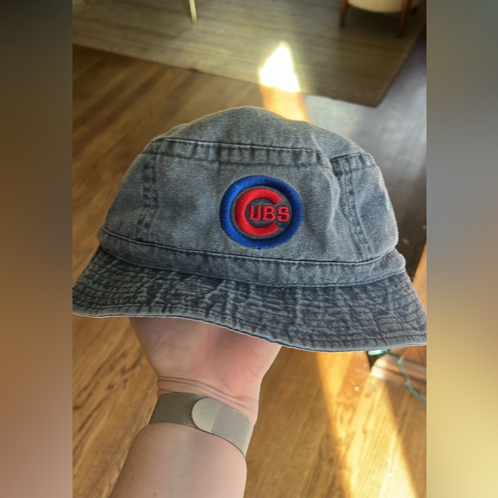 Denim Cubs Bucket Hat